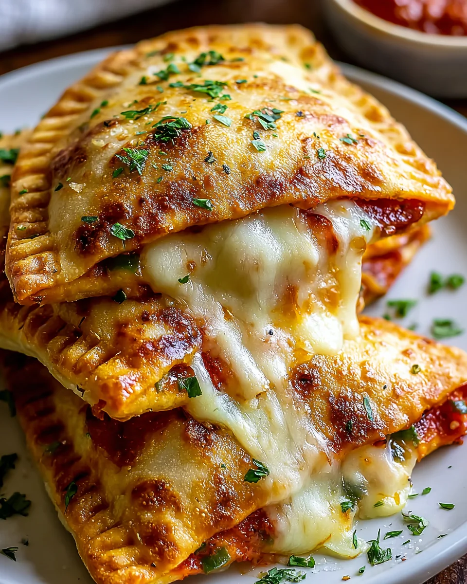 Einfache Käse Pizzataschen – Lecker und Hausgemacht!
