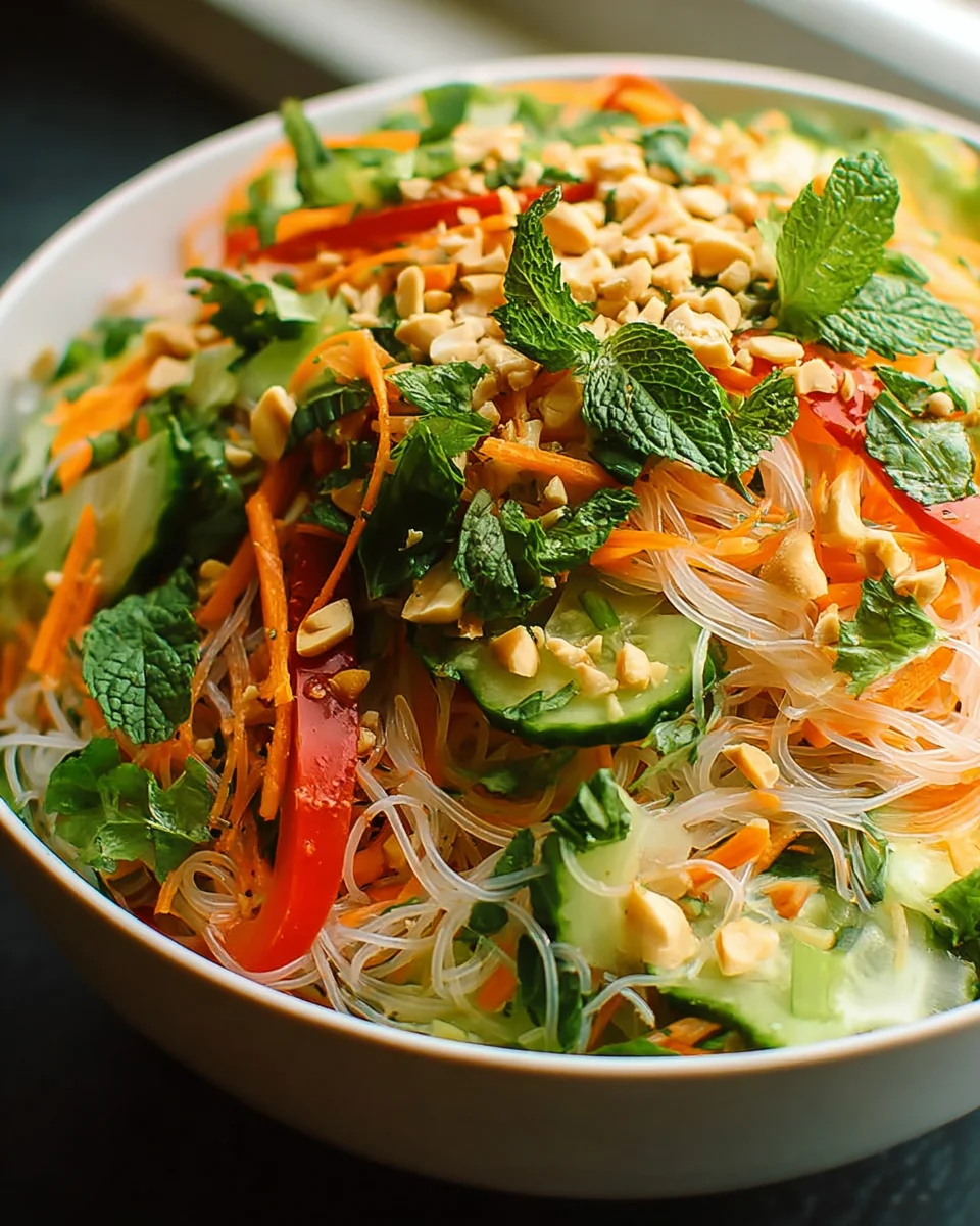 Schneller vietnamesischer Nudelsalat – frisch und köstlich!