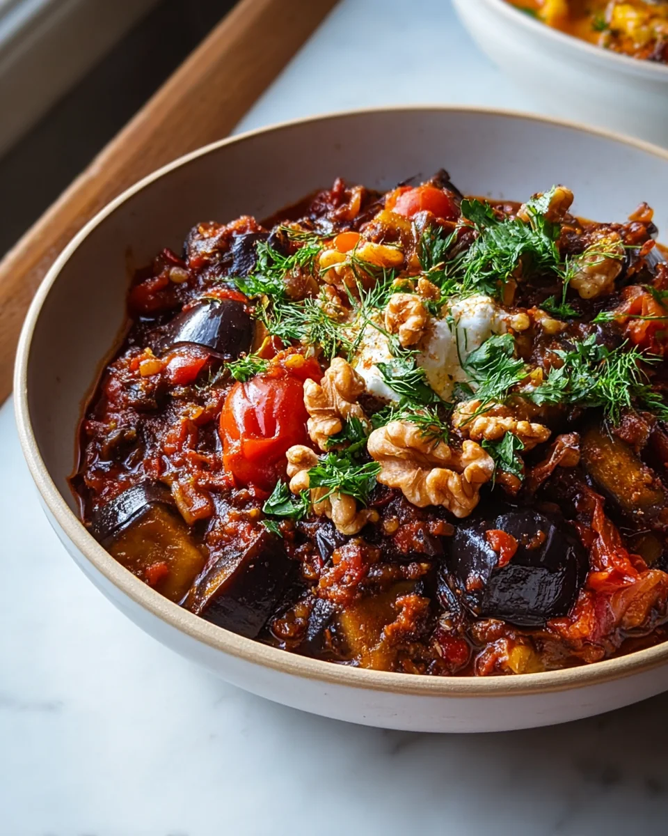 Gewürzter Auberginen-Walnuss-Eintopf: Ultimatives Rezept!