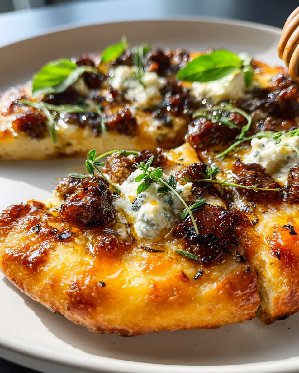 Sausage Ricotta Honey Hot Pizza – Ein Genuss für Feinschmecker!