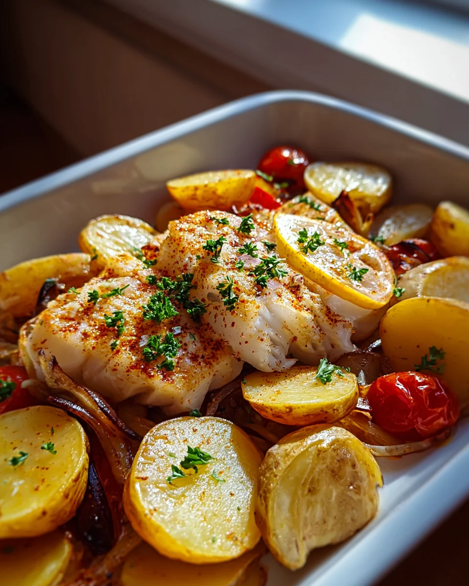 Portugiesischer Ofenfisch mit Kartoffeln – Ein Genuss für Feinschmecker!