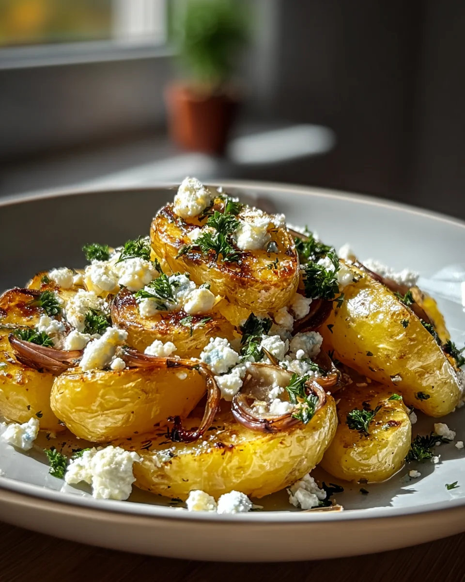 Leckere Kartoffeln mit Feta und Knoblauch – Einfaches Rezept!