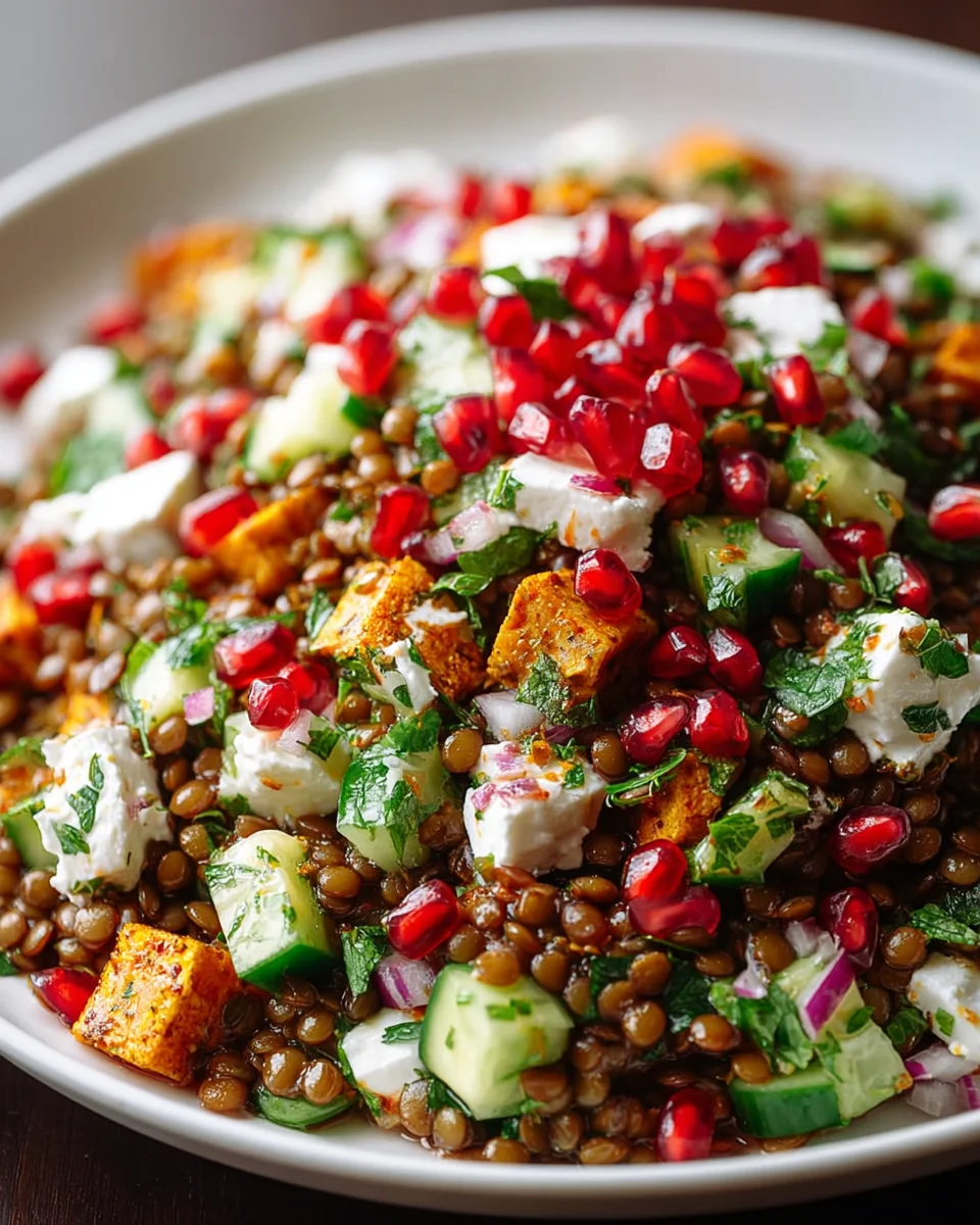 Orientalischer Linsensalat Feta: Frisch, würzig & einfach lecker