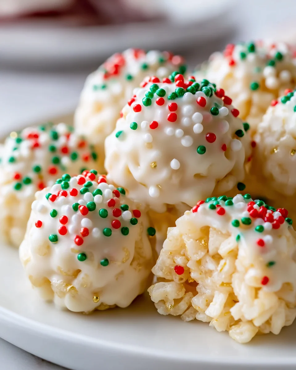 Leckere White Chocolate Rice Krispie Balls selbstgemacht!