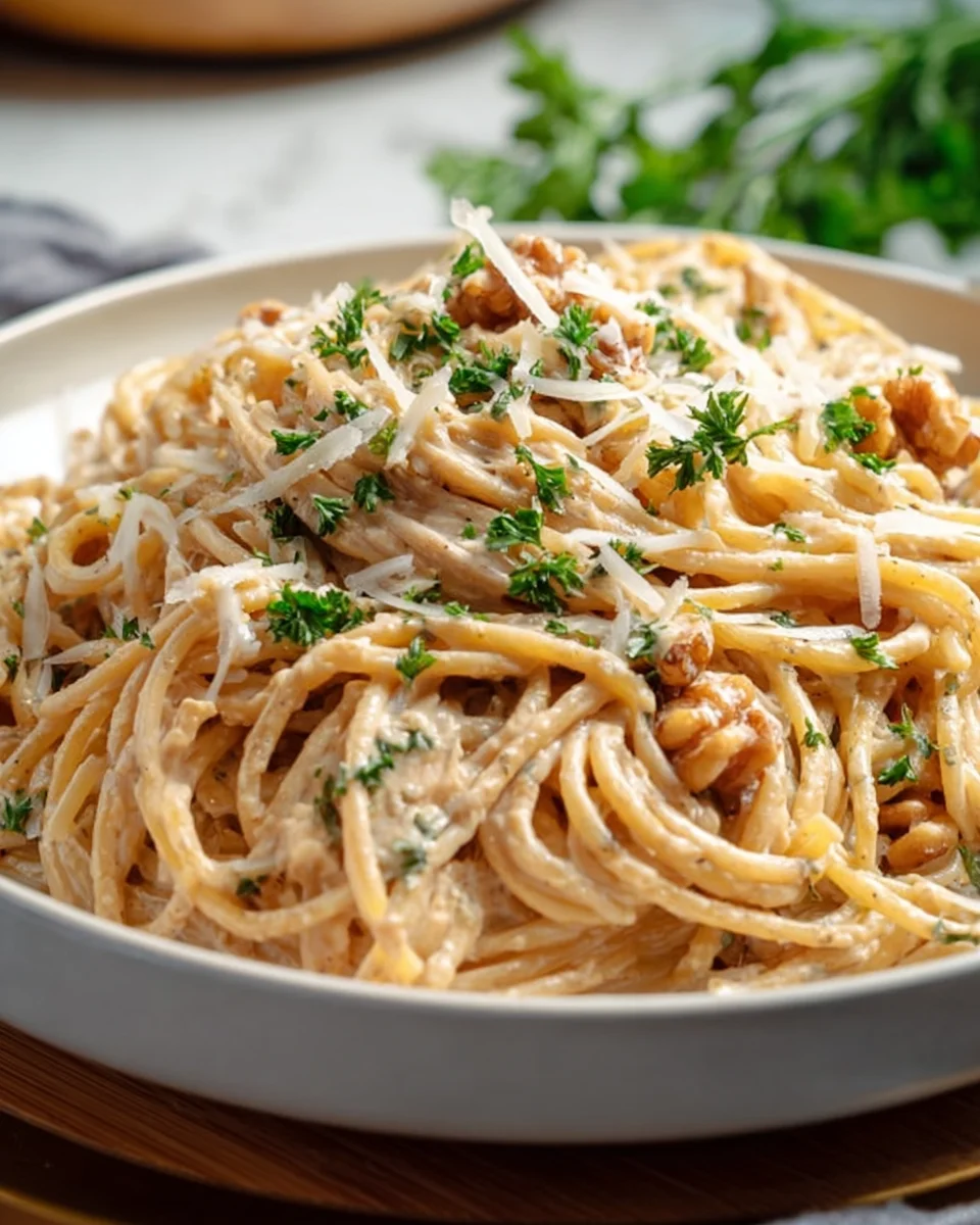 Nudeln in Walnuss Sauce – Ein köstliches Rezept für Genießer!