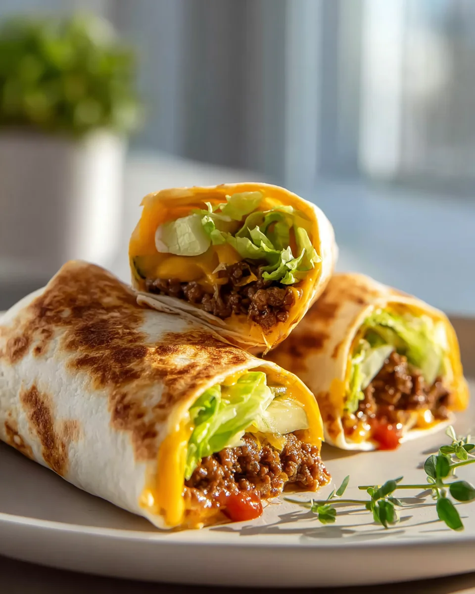 Air Fryer Cheeseburger Wraps: Schnelles Abendessen Rezept!