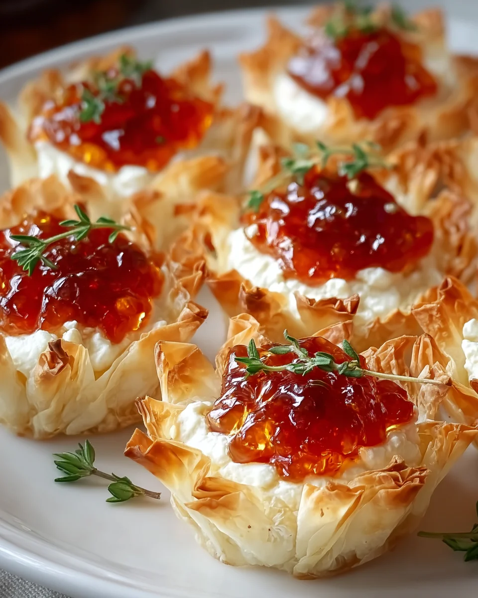 Schnelle Paprika-Marmelade-Creme-Käse-Dip Häppchen Rezept