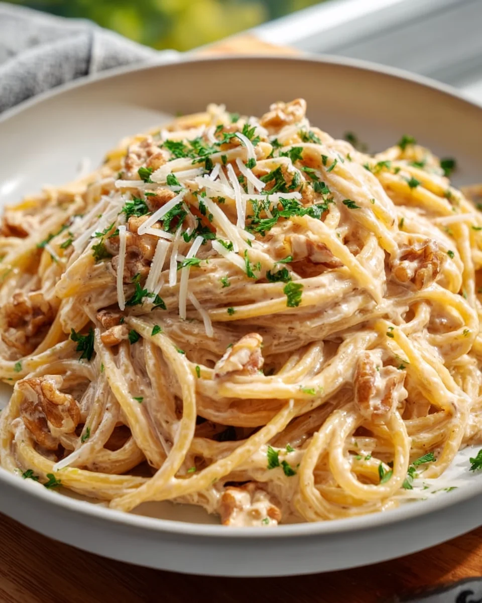 Nudeln in Walnuss Sauce – Ein köstliches Rezept für Genießer!