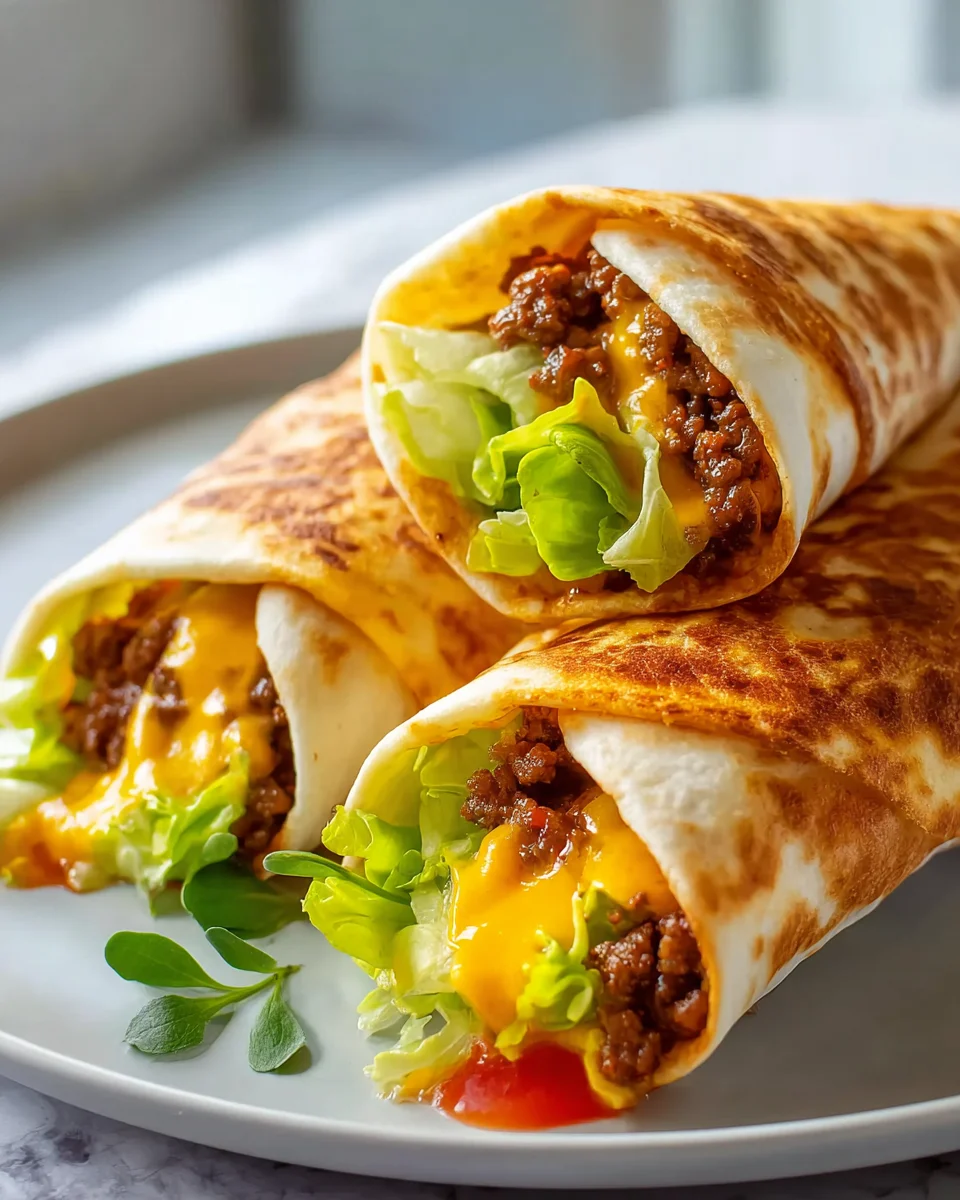 Air Fryer Cheeseburger Wraps: Schnelles Abendessen Rezept!