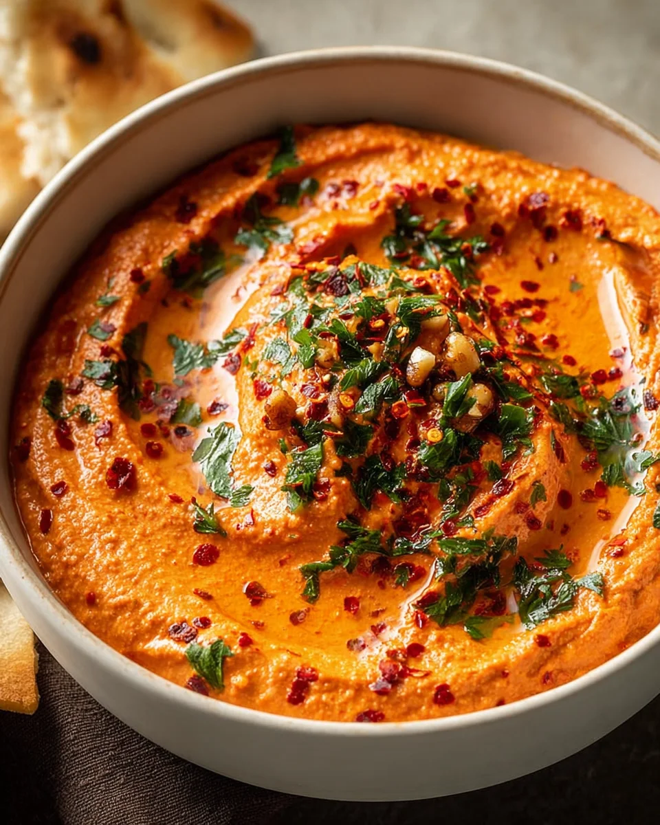 Cremiger Rote Paprika Walnuss Dip: Seidenweiche Textur entdecken