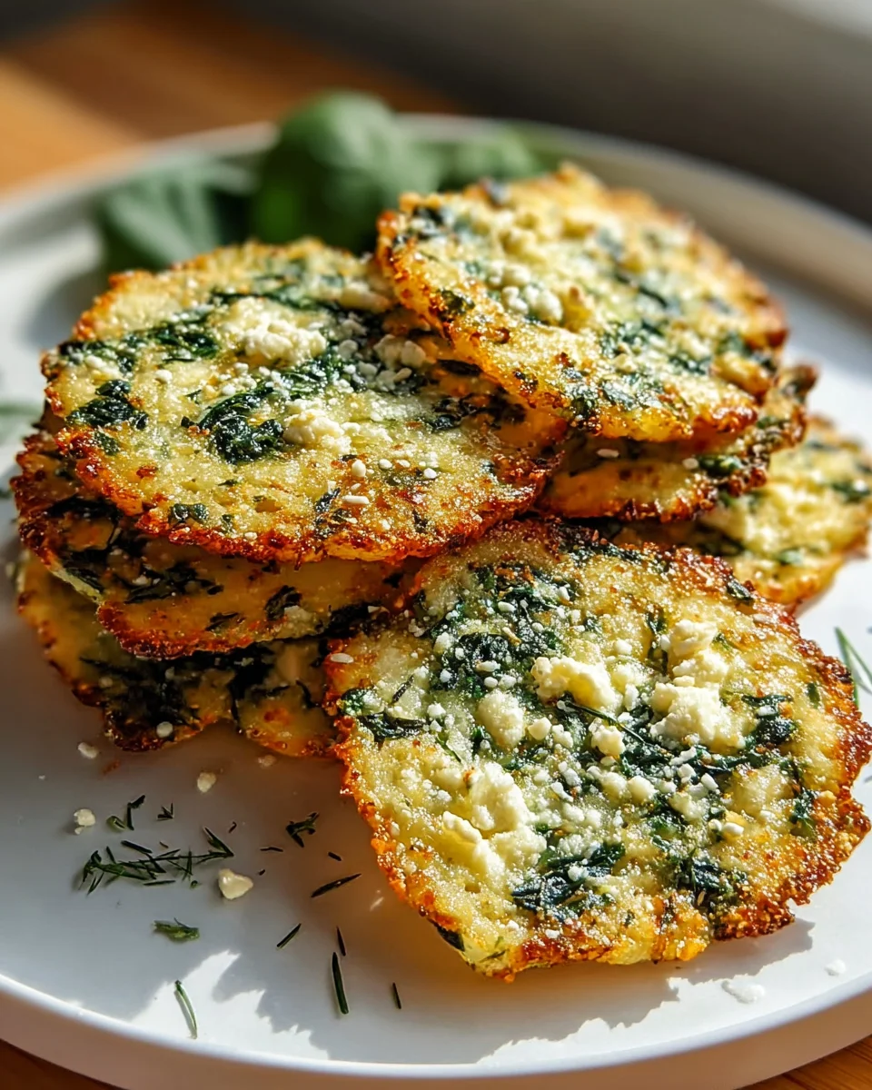 Knusprige Spinat-Feta-Crisps: Ein köstliches Snack-Rezept!