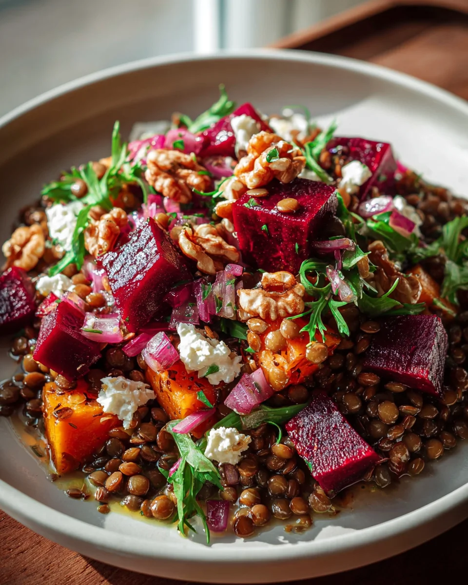 Rote Bete Linsen Salat: Einfaches Rezept für gesunden Genuss