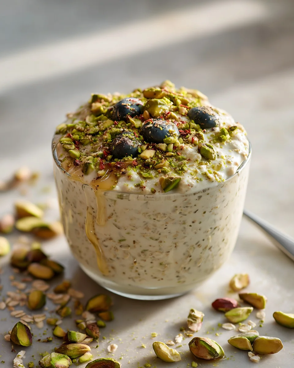 Leckere Pistachio Overnight Oats für einen gesunden Start!