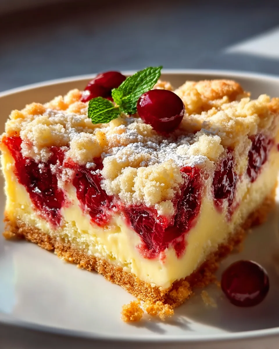 Perfekter Kirsch-Extractkuchen: Streusel & Vanillepudding