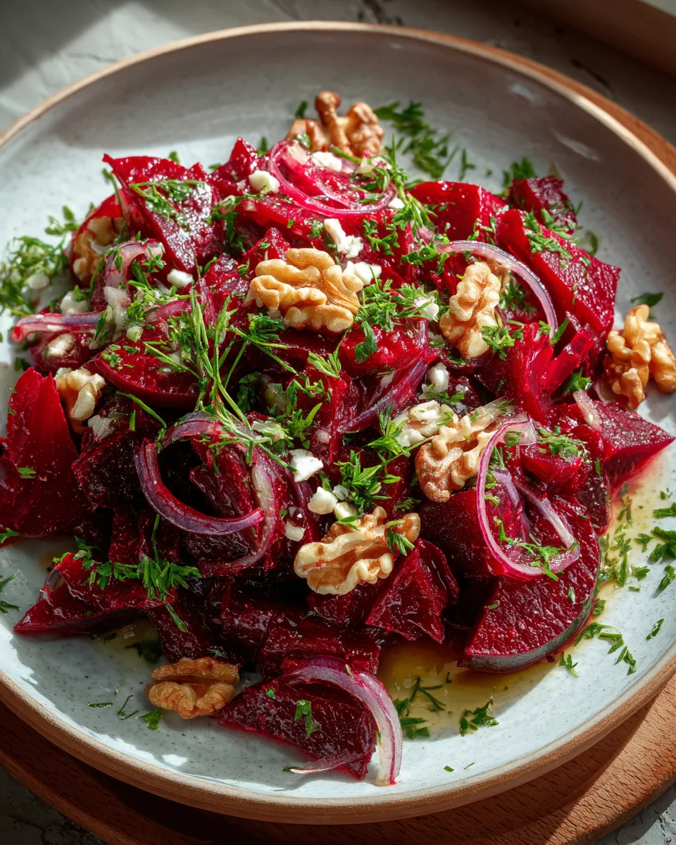 Einfach leckerer Rote Bete Salat – Gesund & Schnell zubereitet!