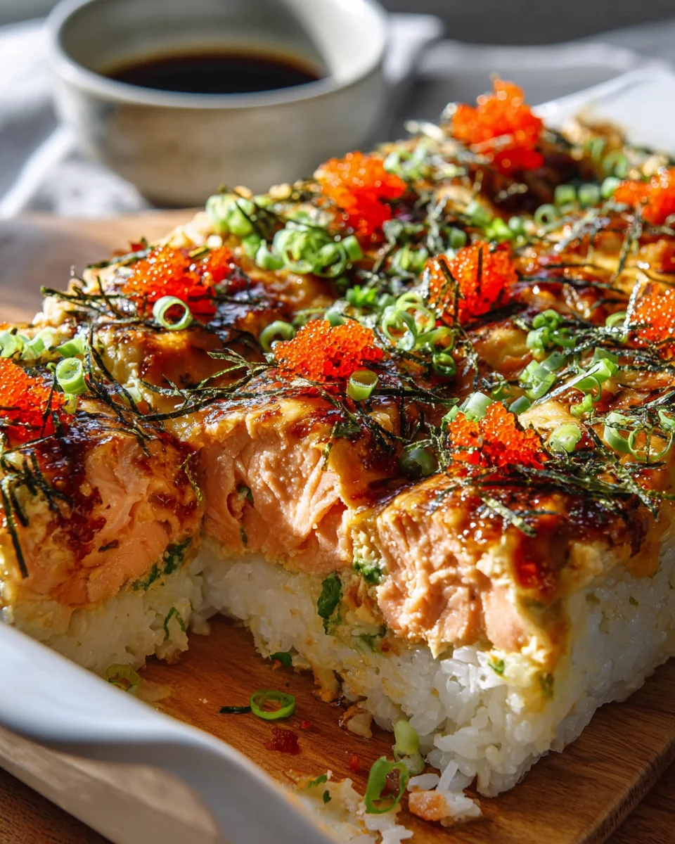Spicy Salmon Sushi Bake: Leckeres Rezept für Sushi-Fans