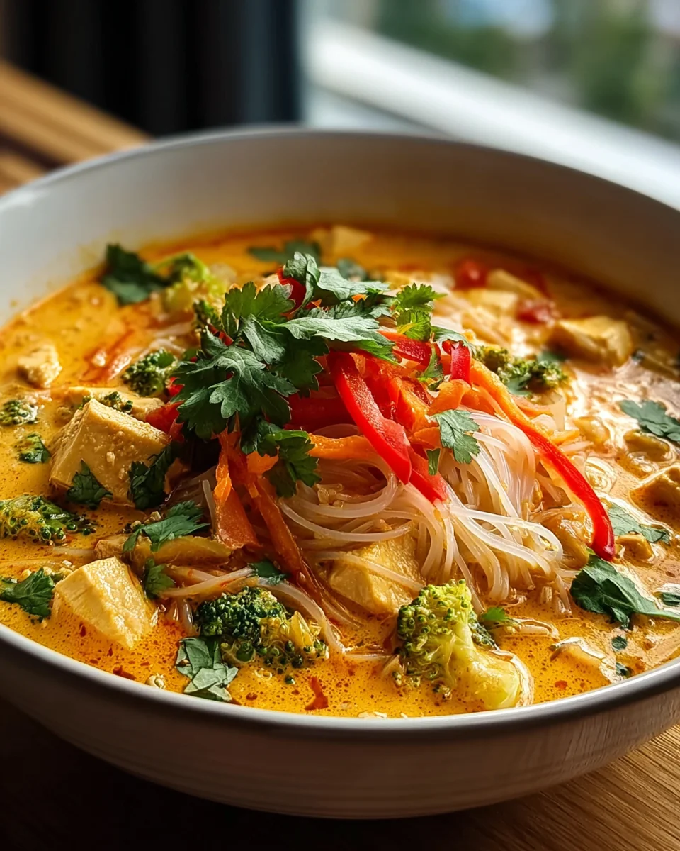 Thailändische Kokos Curry Nudelsuppe – Ultimatives Rezept!