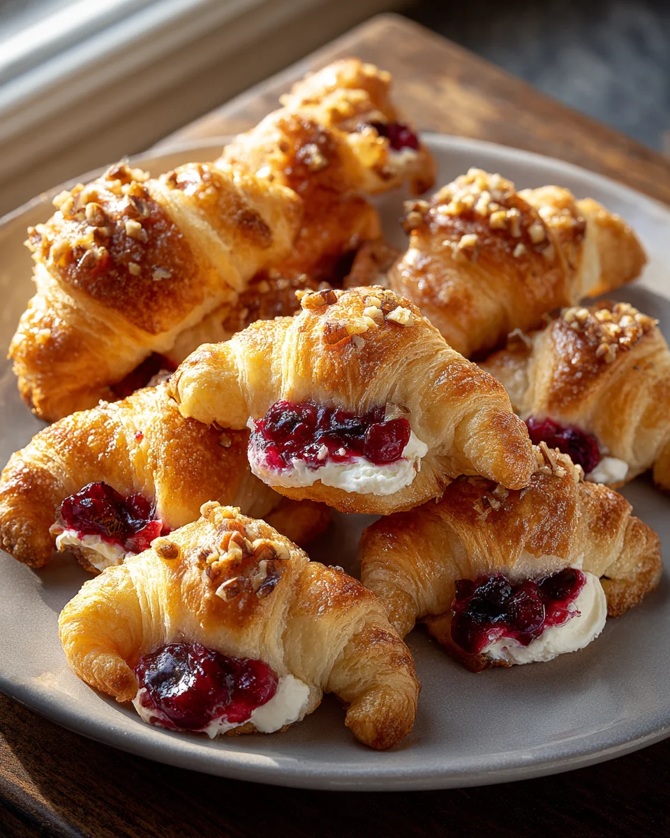 Cranberry Cream Cheese Crescent Bites: Leckerer Snack für Feste