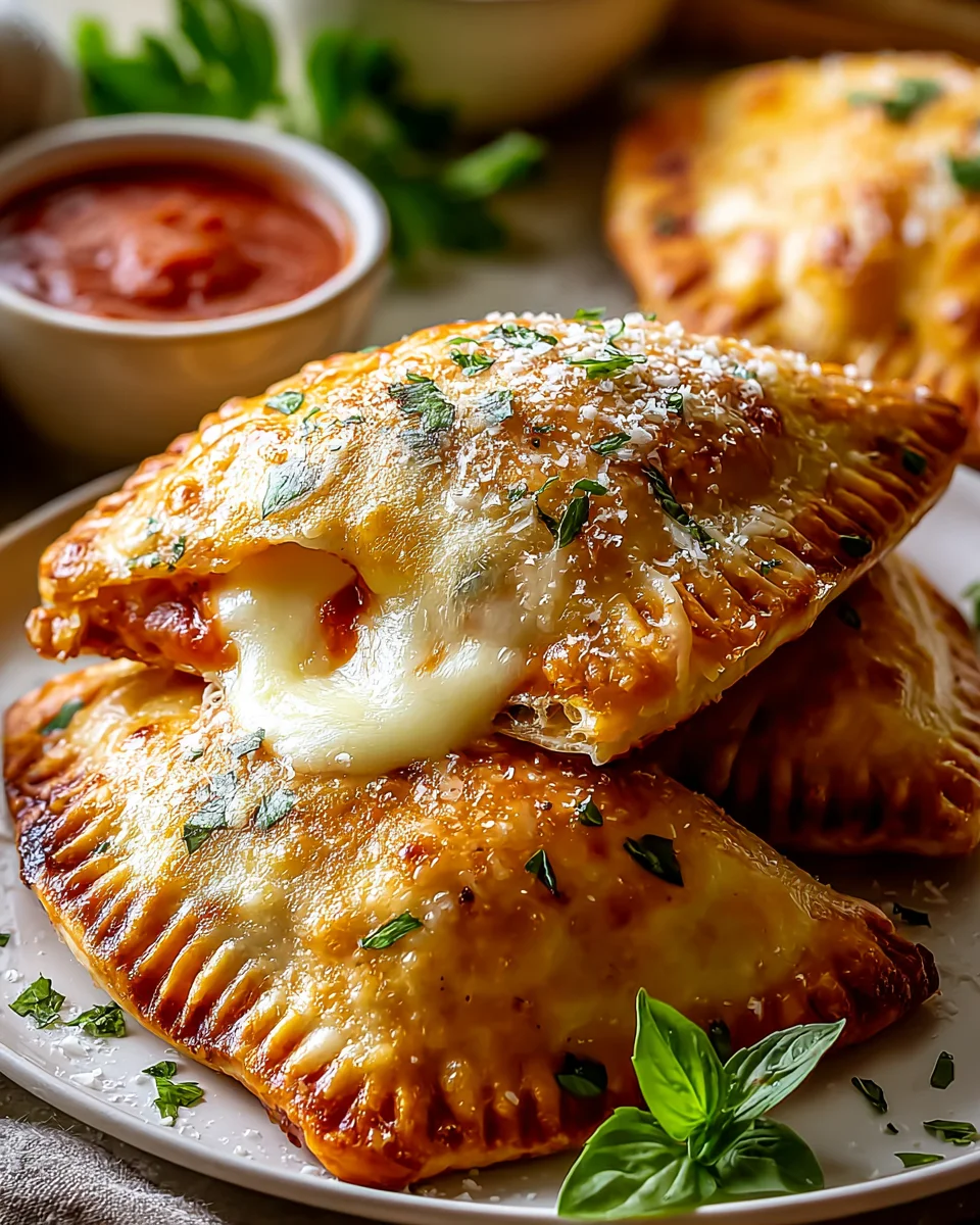 Hausgemachte einfache Käse Pizzataschen – Lecker und schnell!