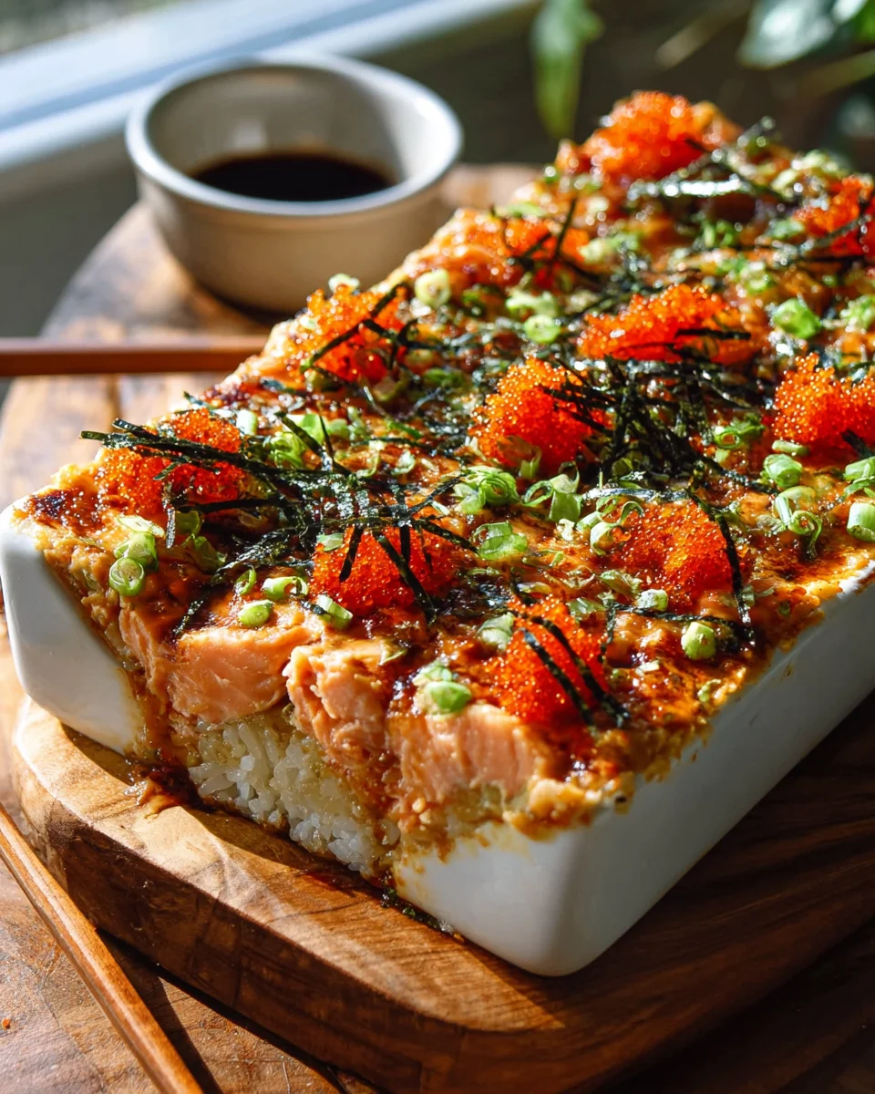 Spicy Salmon Sushi Bake: Leckeres Rezept für Sushi-Fans