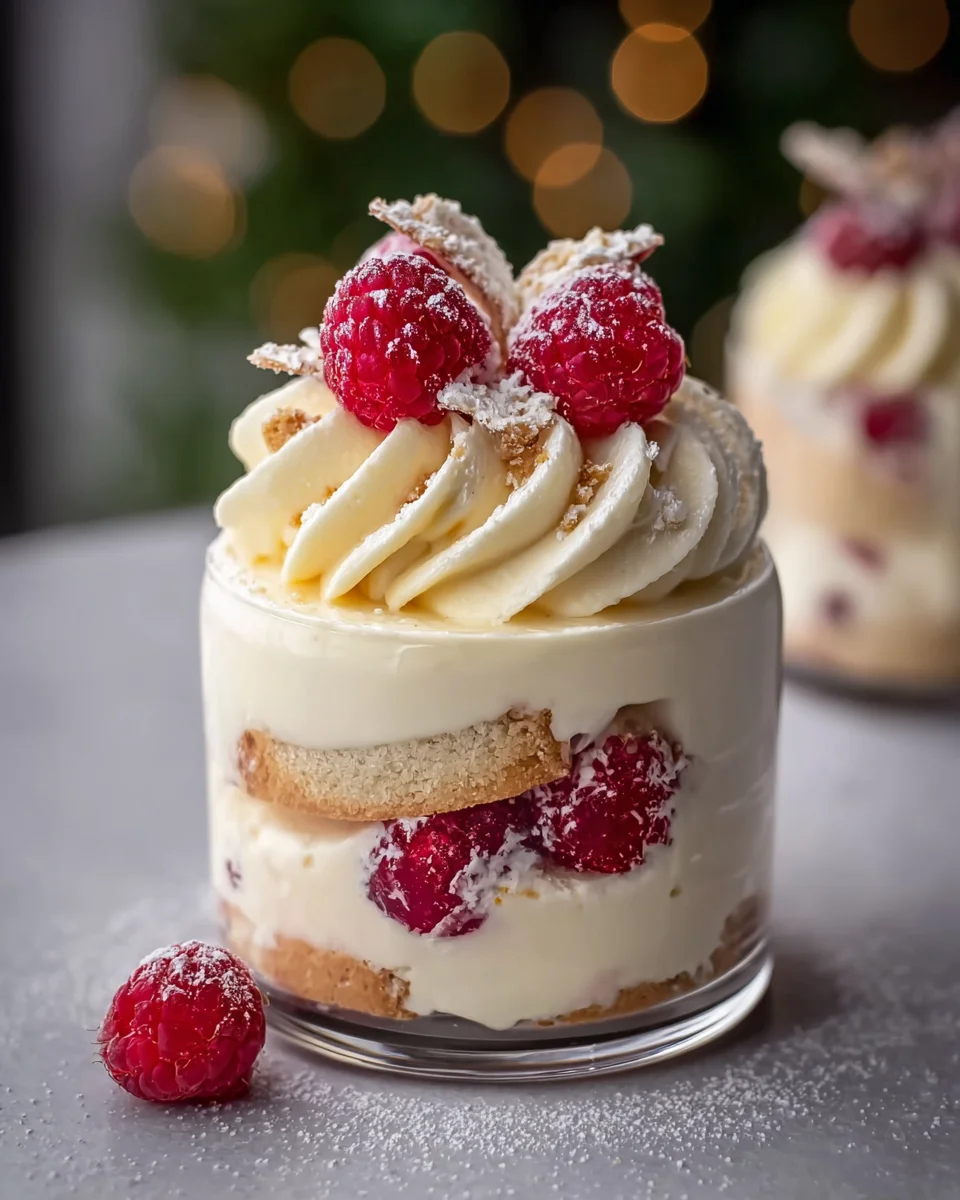Himmlische Vanillekipferl Dessert mit nicht-alkoholischen Beeren
