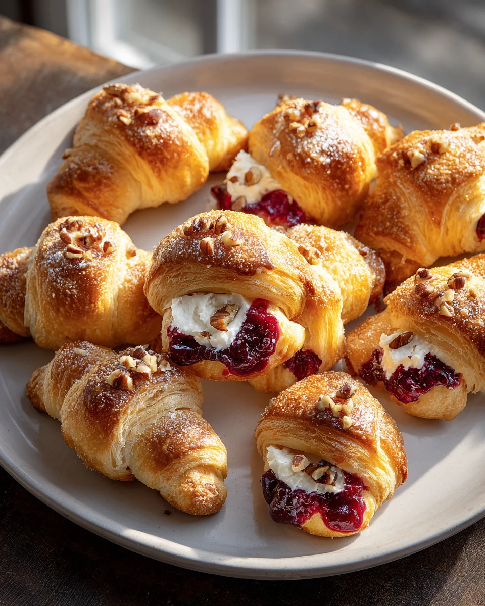 Cranberry Cream Cheese Crescent Bites: Leckerer Snack für Feste