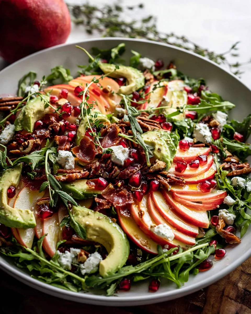 Herbstlicher Honigcrisp-Apfel-Feta-Salat für Genießer