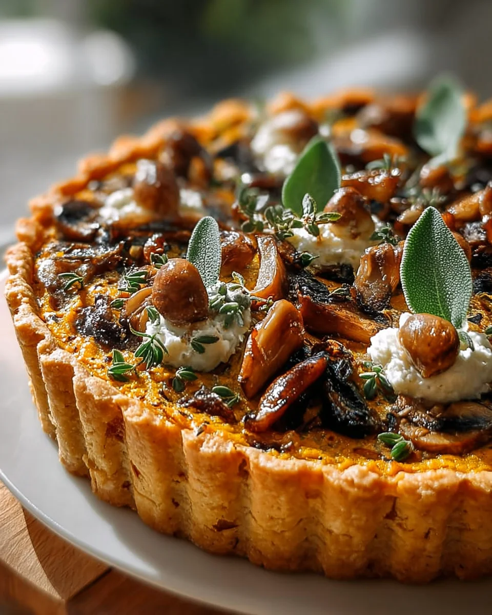 Kürbis-Salbei-Pilz-Tarte: Ein Erntezauber-Rezept