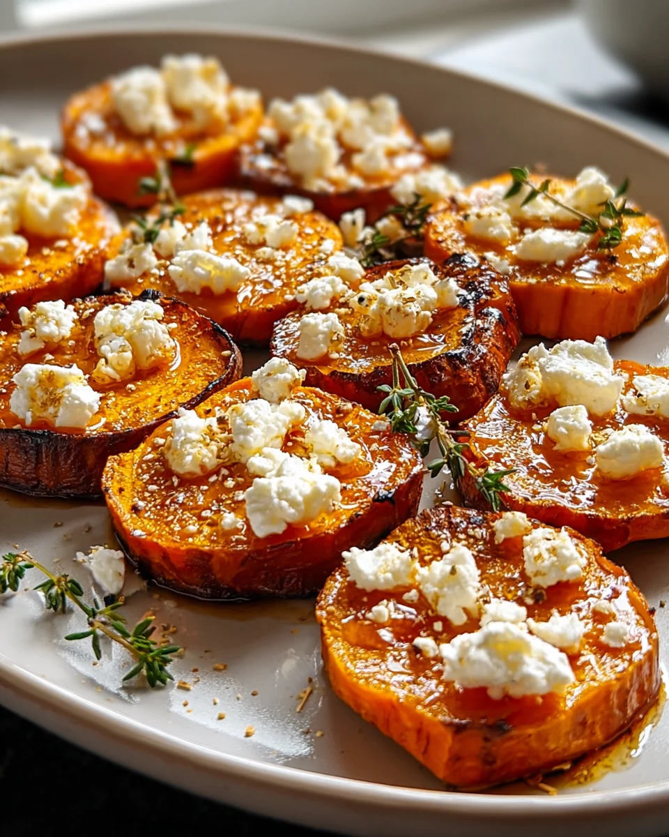 Honig Feta Süßkartoffel Runden – Einfach und Lecker!