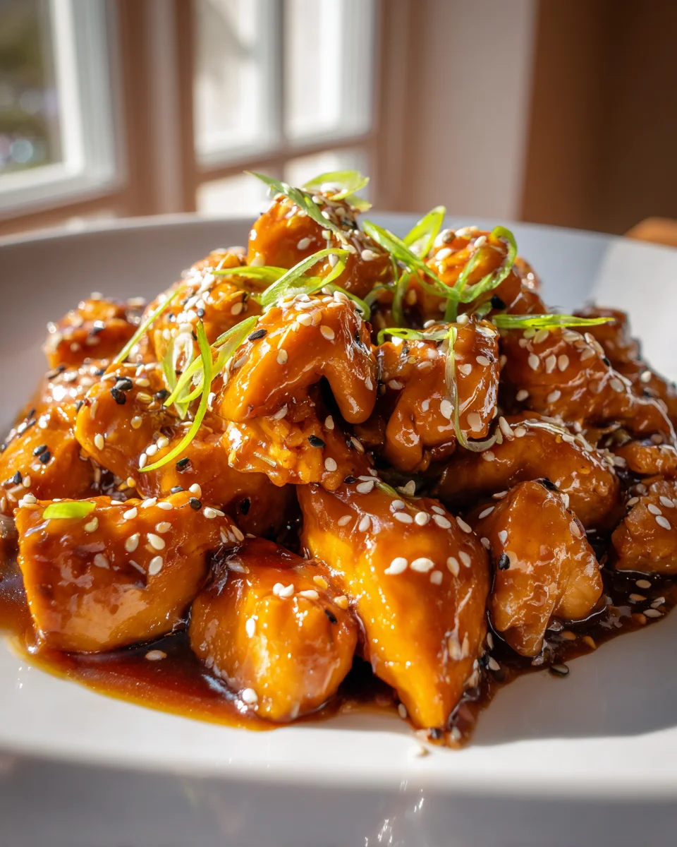 Karamellisiertes Sesam Hähnchen: Süß-salzig & unwiderstehlich!