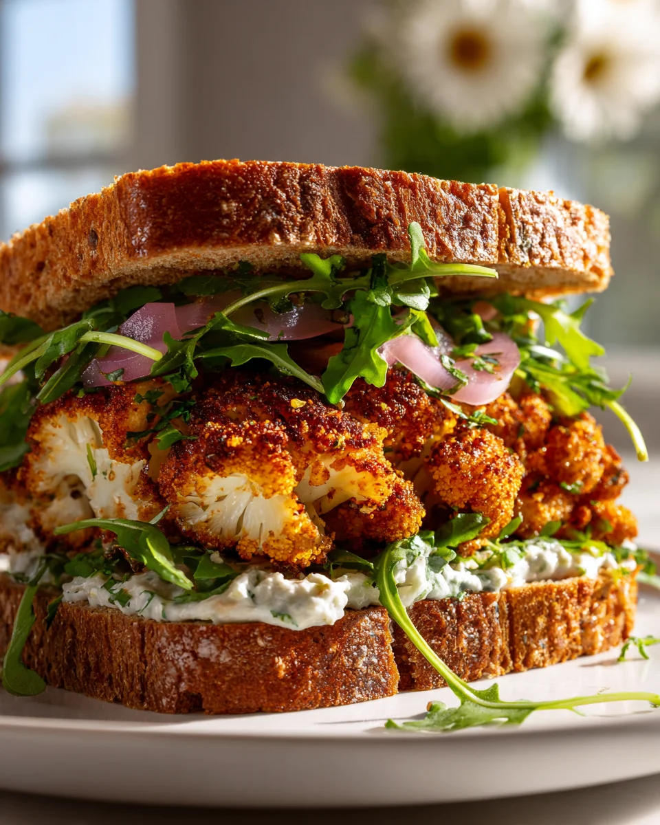 Knusprige Blumenkohl-Steak-Sandwiches: Dein veganer Genuss!