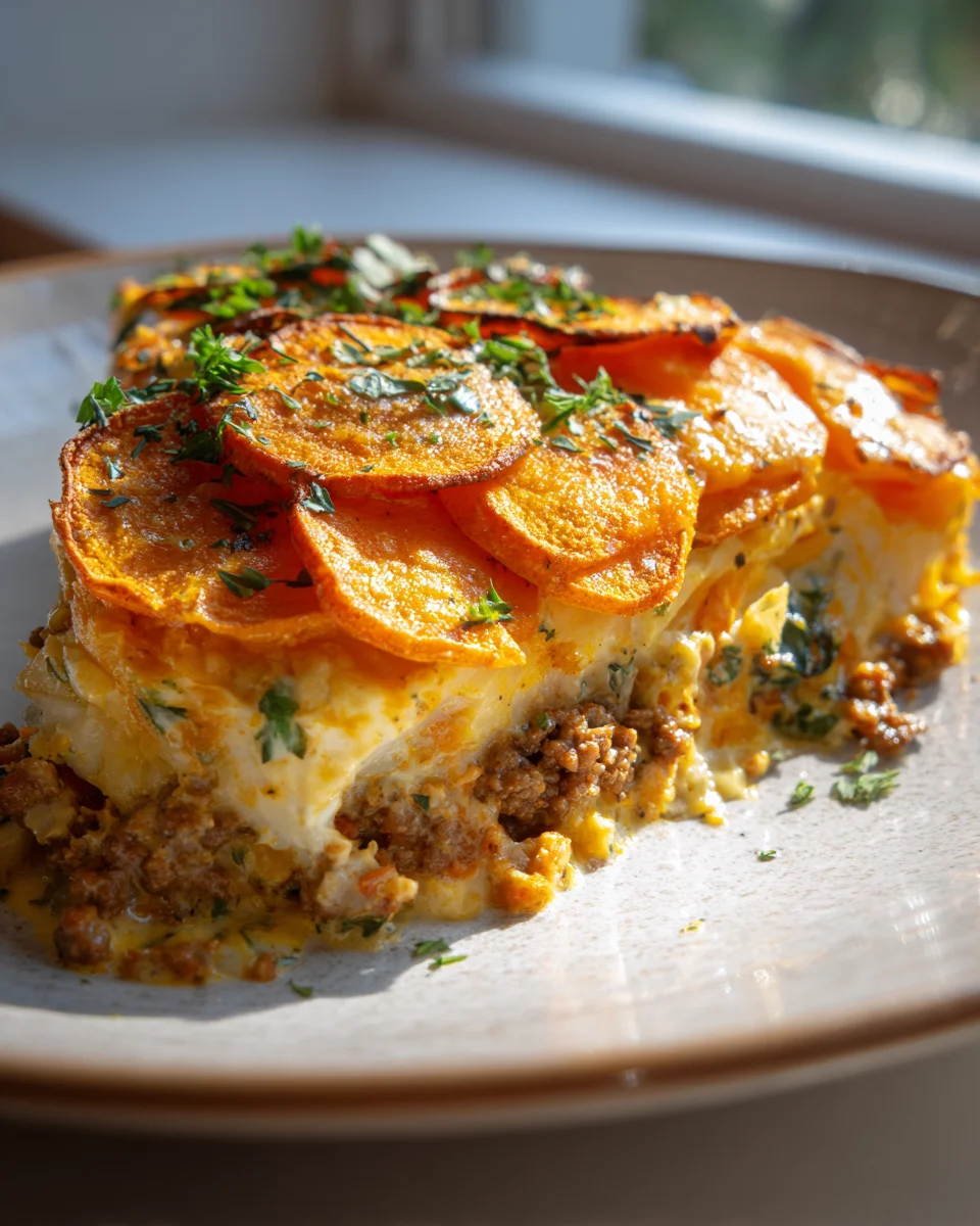 Süßkartoffel-Rinderhack-Curry Auflauf: Schnell & unwiderstehlich!