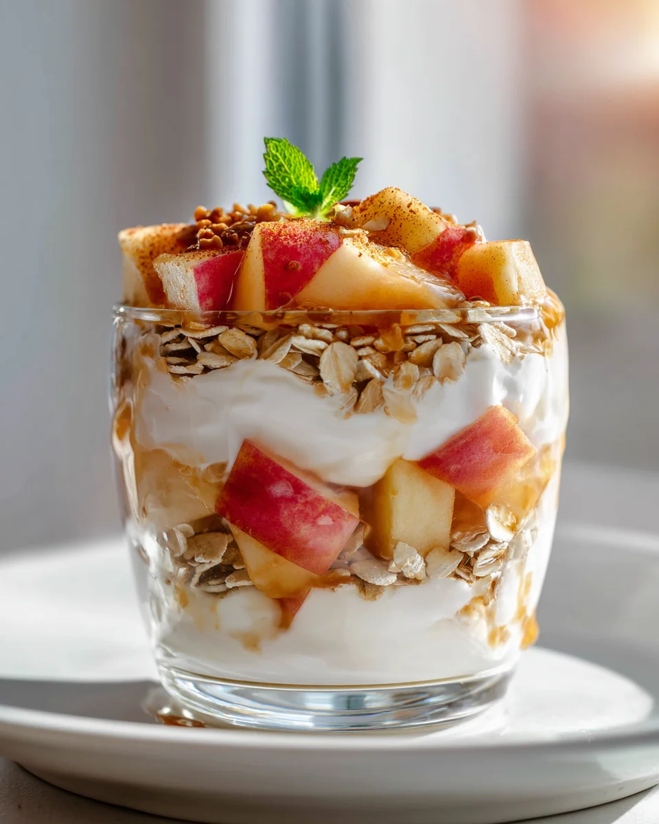 Apfel-Hafer-Joghurt Parfaits: Frisch, Lecker & Gesund!