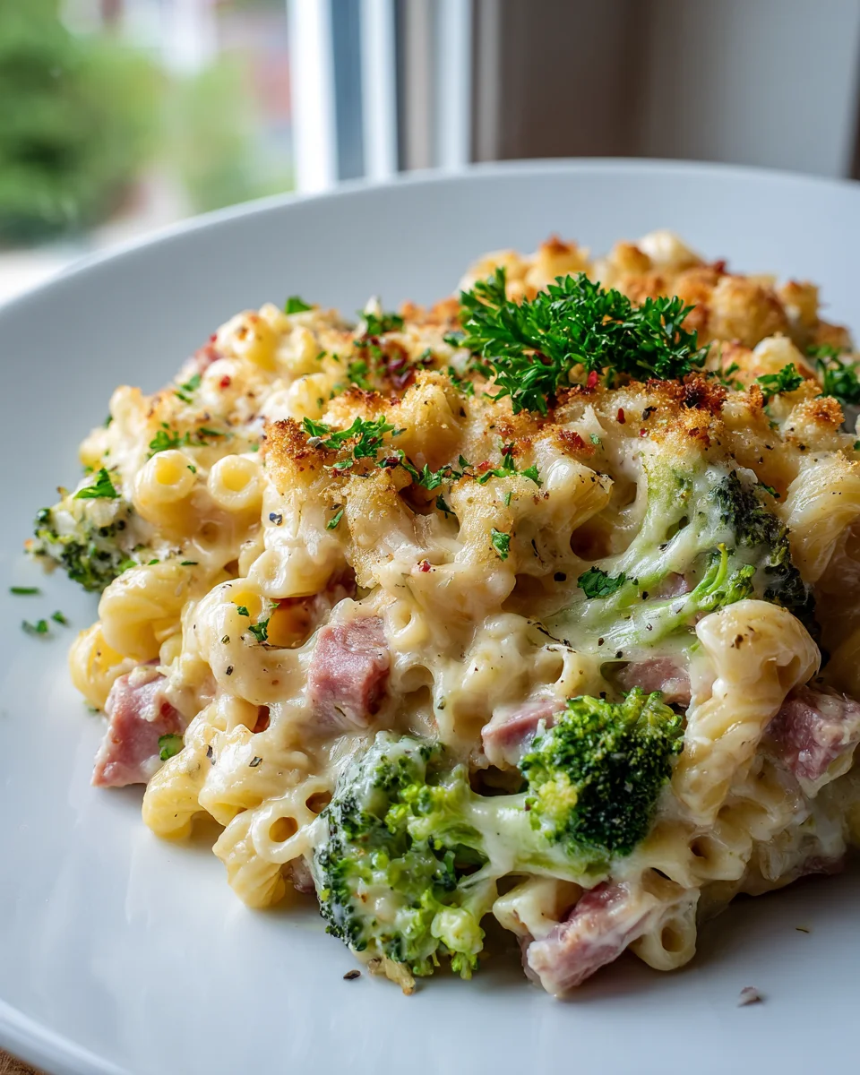 Broccoli Beef Ham Mac & Cheese Bake: Der unwiderstehliche Ofenhit!