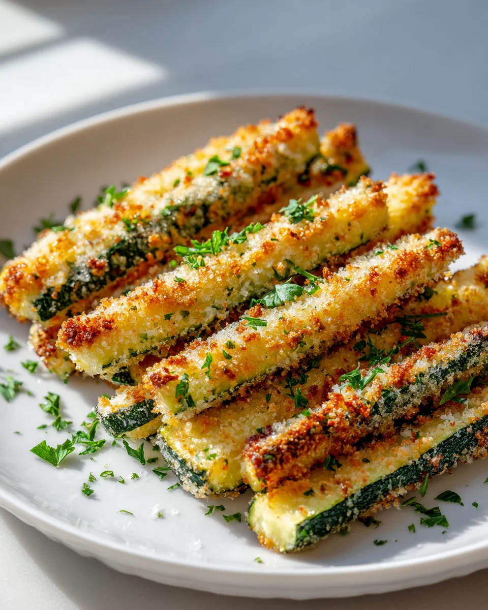 Knusprige Knoblauch-Parmesan Zucchini Fries – Einfach & Lecker