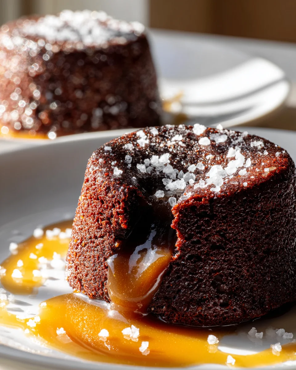 Salzkaramell Lavaküchlein Rezept: Schmelzende Süße pur!