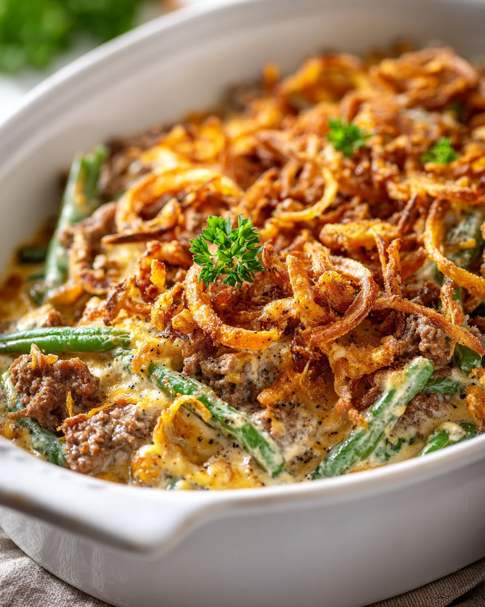 Herzhafter Rinderhack-Grüne Bohnen Auflauf: Einfach & Lecker!