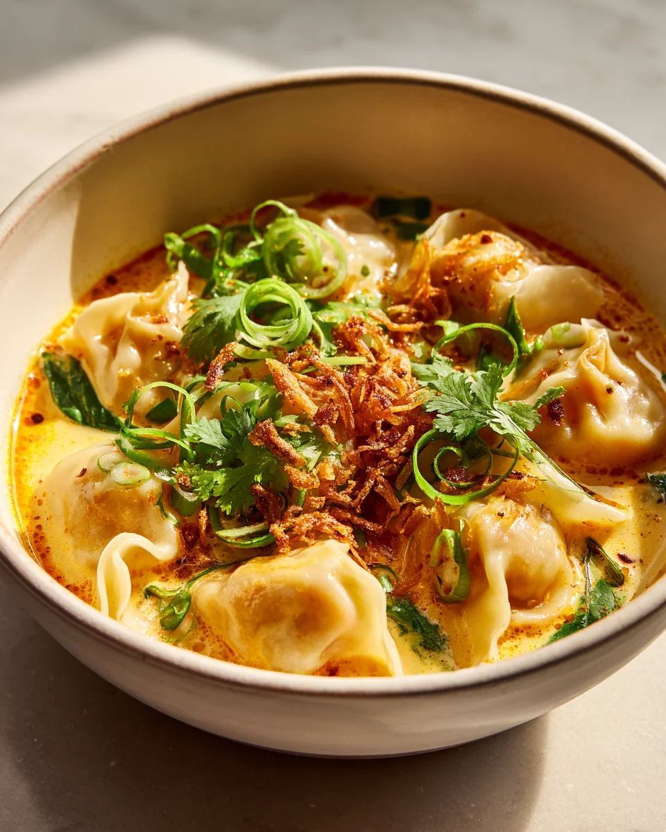 Köstliche Curry-Knödelsuppe: Würziges Suppen-Highlight!