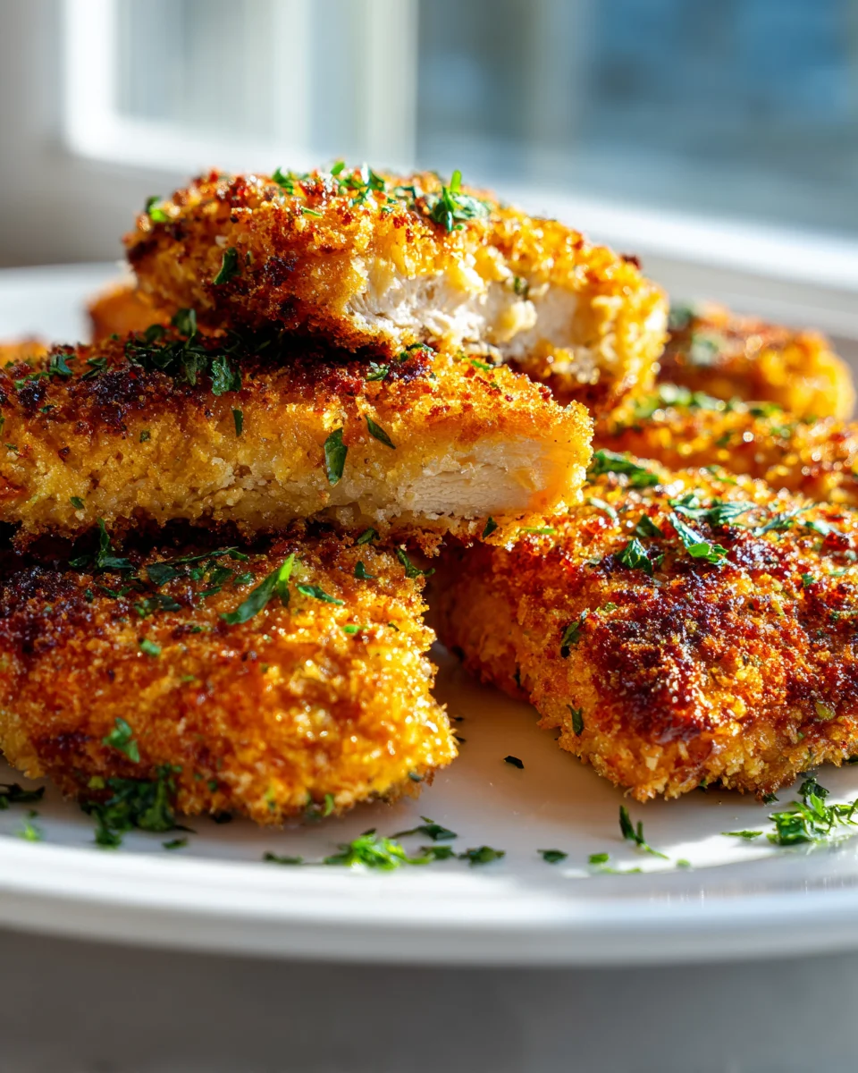 Goldbraun & Knusprig: Parmesan Hähnchen aus dem Ofen