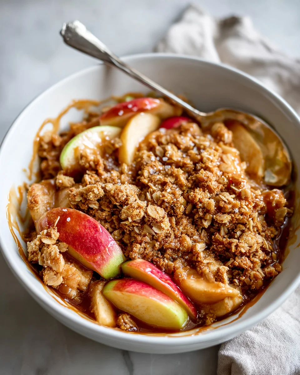 Gesalzener Karamell-Apfel-Crisp: Dein süßes Herbstglück!