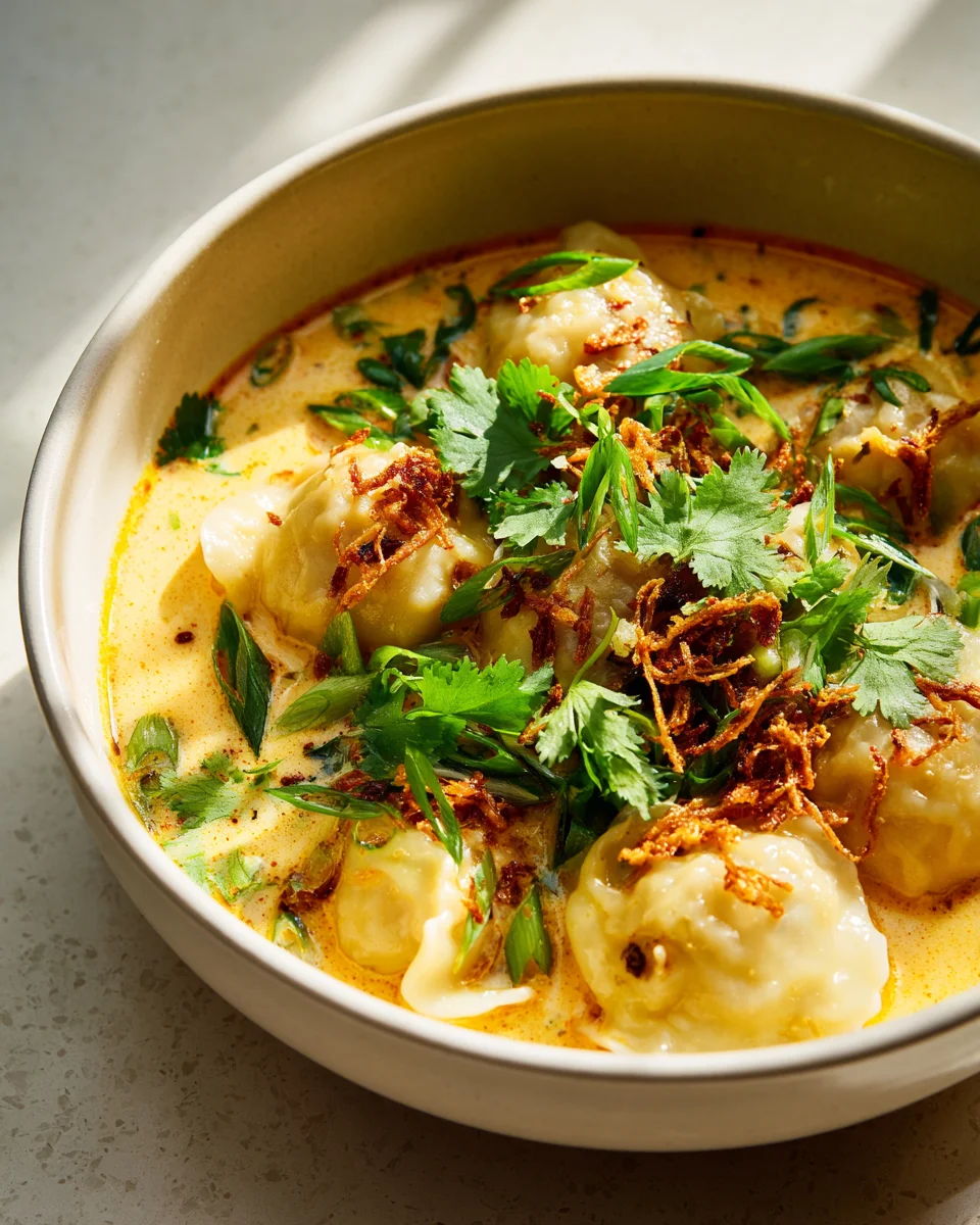 Köstliche Curry-Knödelsuppe: Würziges Suppen-Highlight!