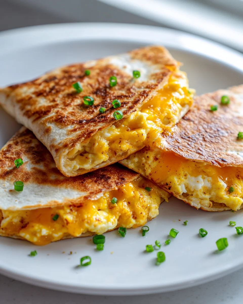 Egg & Cheese Breakfast Quesadilla Pockets: Schnell & lecker!