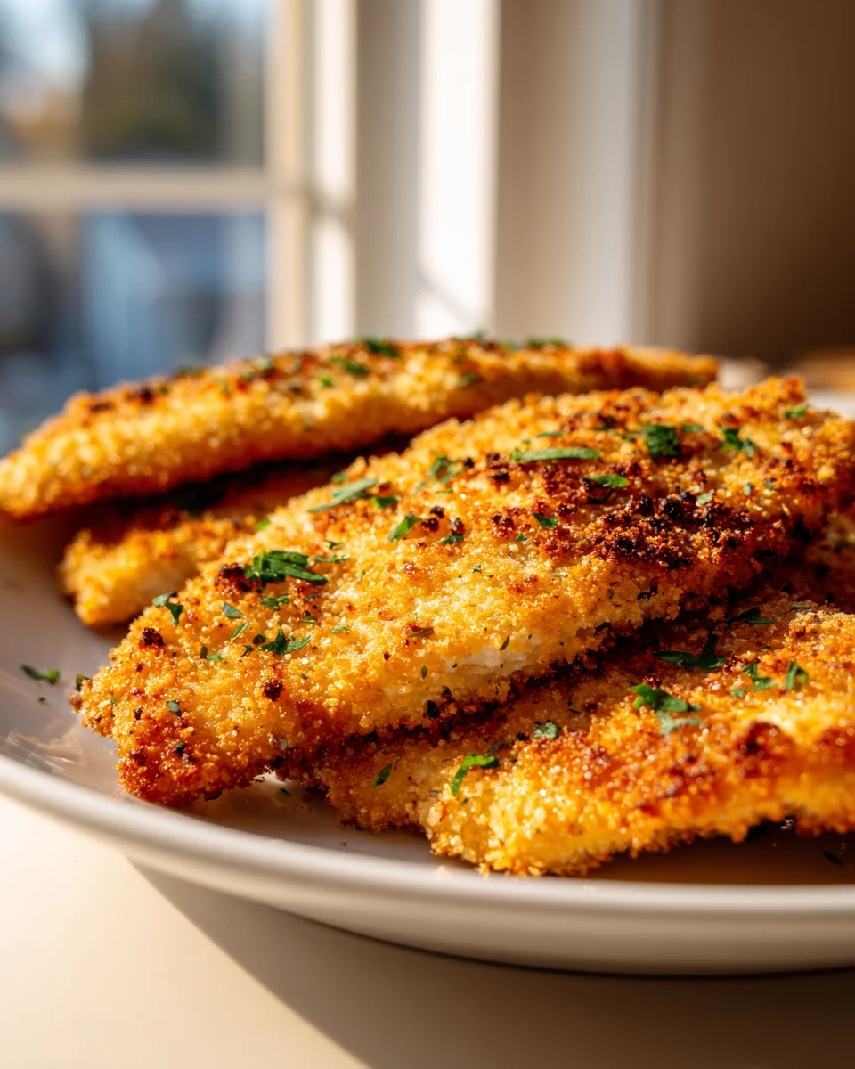 Goldbraun & Knusprig: Parmesan Hähnchen aus dem Ofen