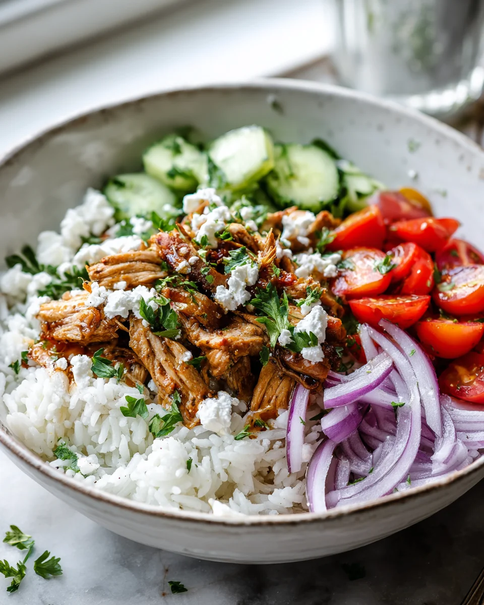 Griechische Chicken Gyro Bowls – Gesund & Lecker Genießen!