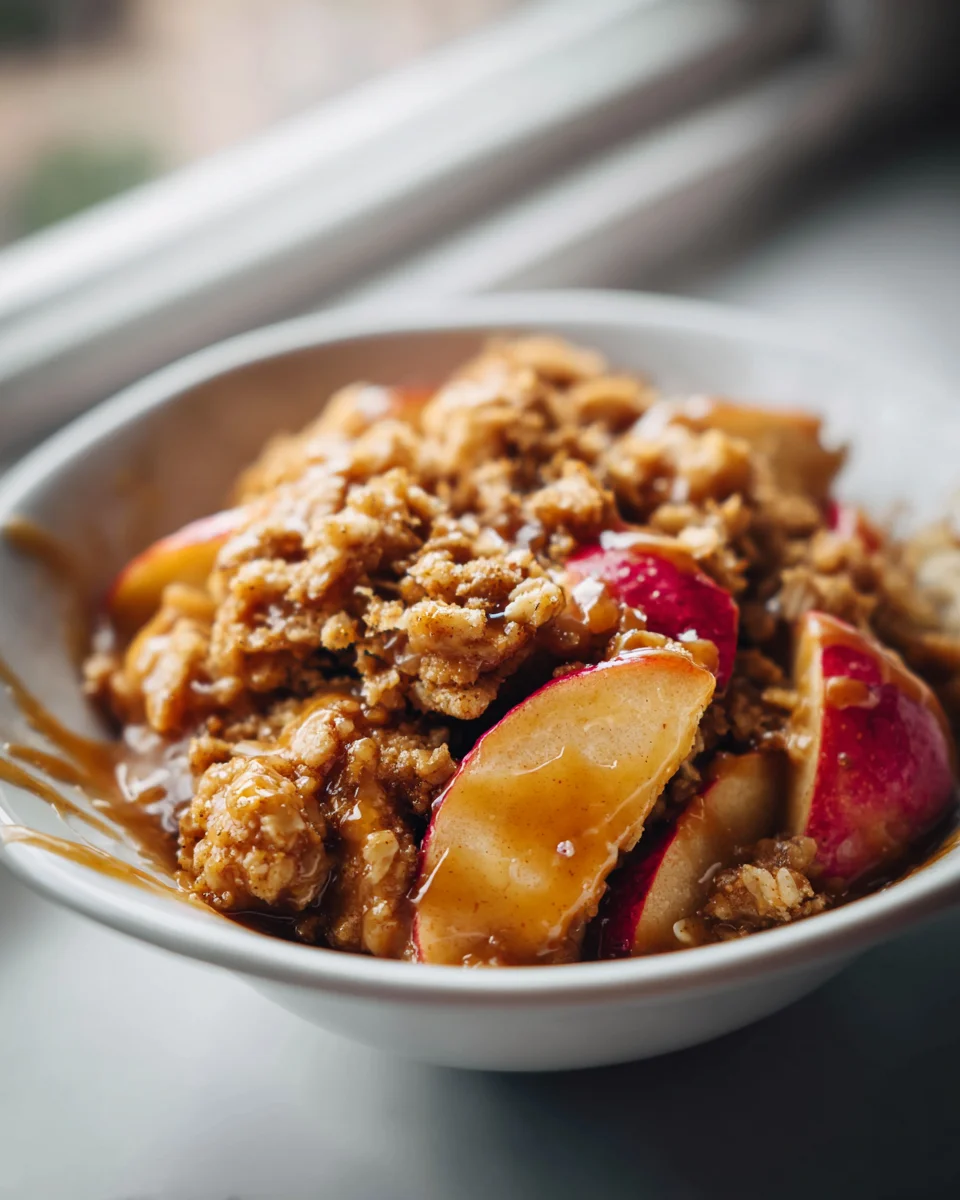 Gesalzener Karamell-Apfel-Crisp: Dein süßes Herbstglück!