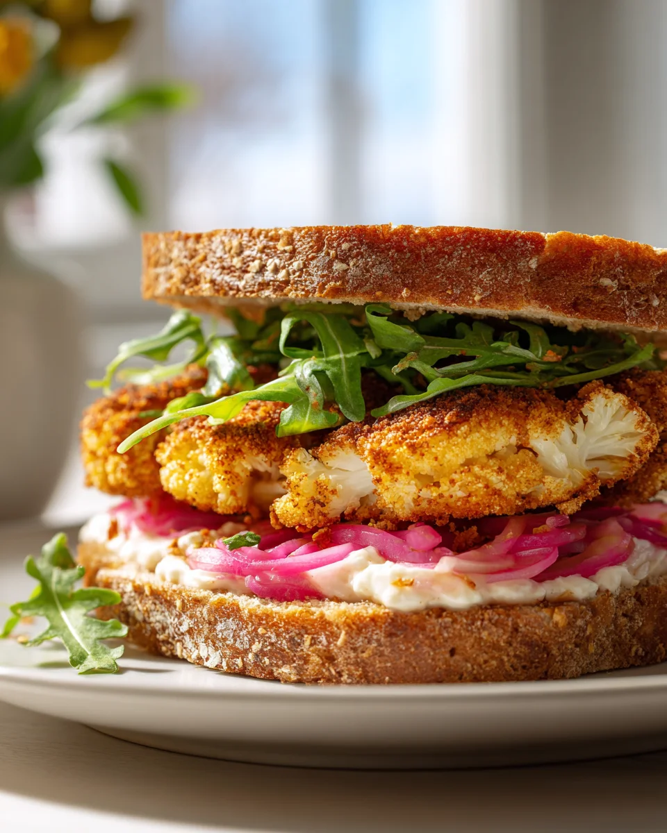 Knusprige Blumenkohl-Steak-Sandwiches: Dein veganer Genuss!