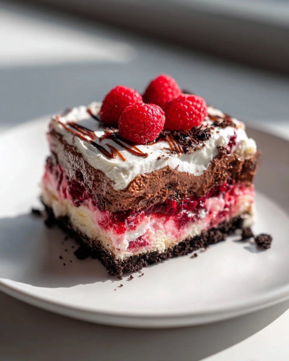 Himbeer-Schoko-Lasagne: Luxuriöses Schichtdessert für Feinschmecker