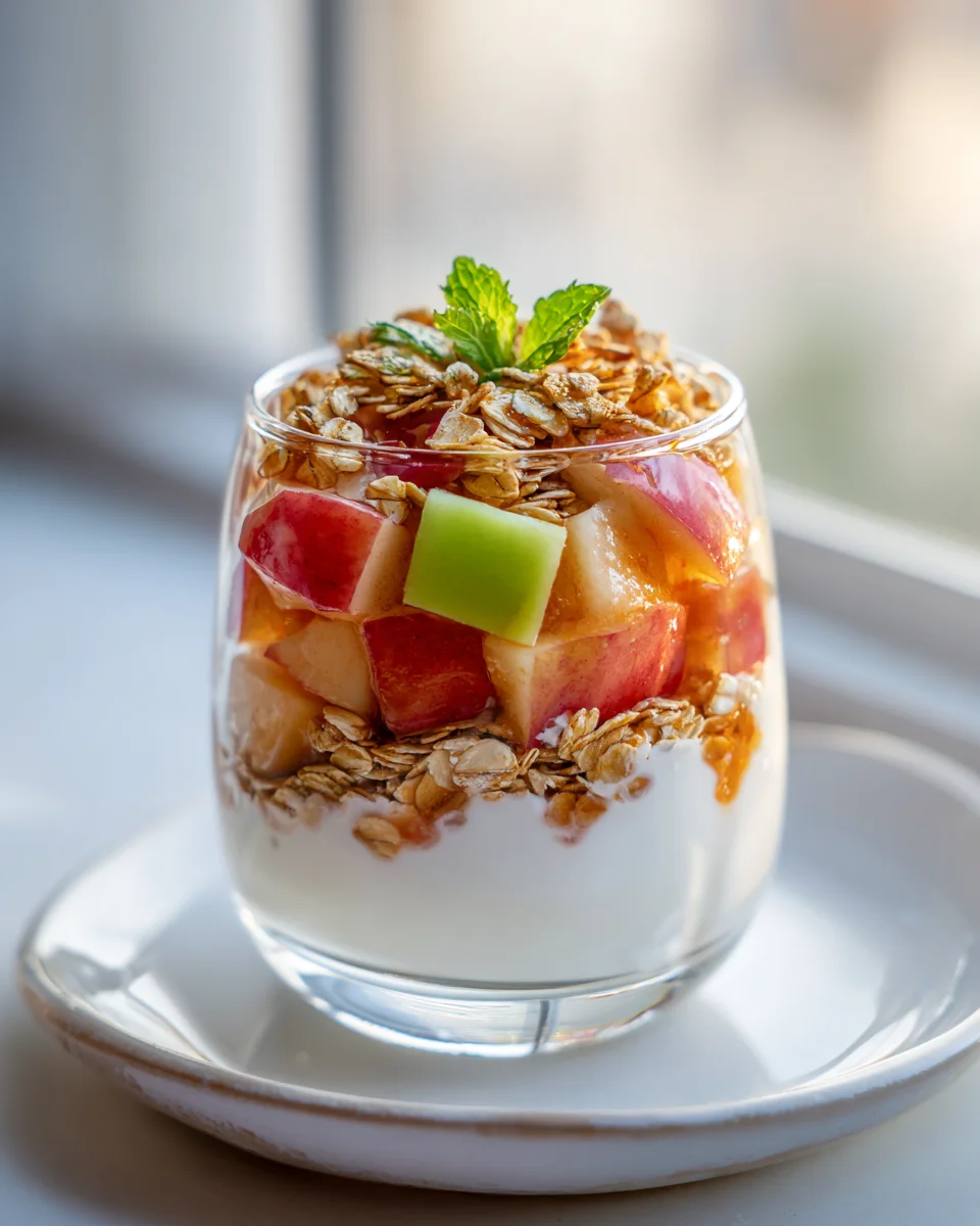 Apfel-Hafer-Joghurt Parfaits: Frisch, Lecker & Gesund!