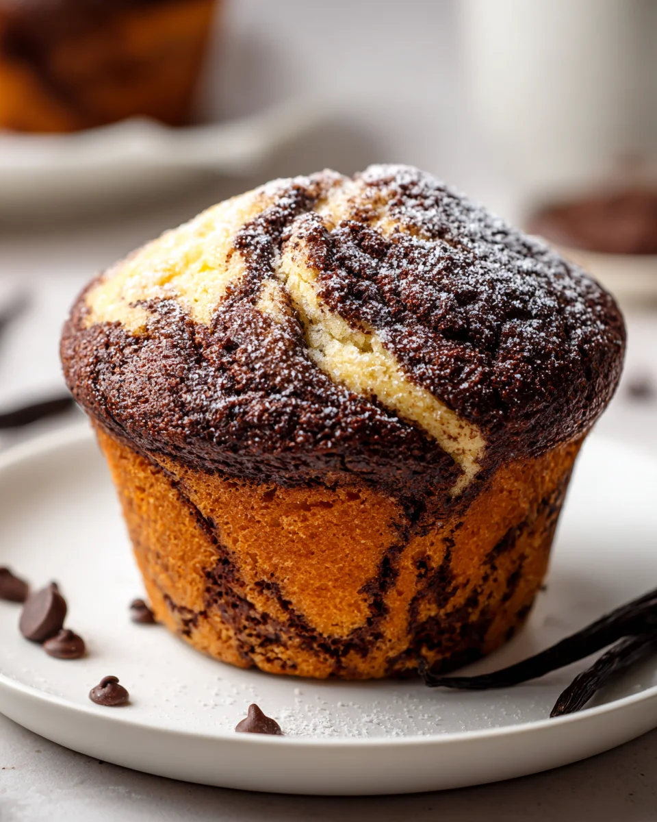 Fluffige Schoko-Vanille Swirl Muffins – einfach unwiderstehlich!