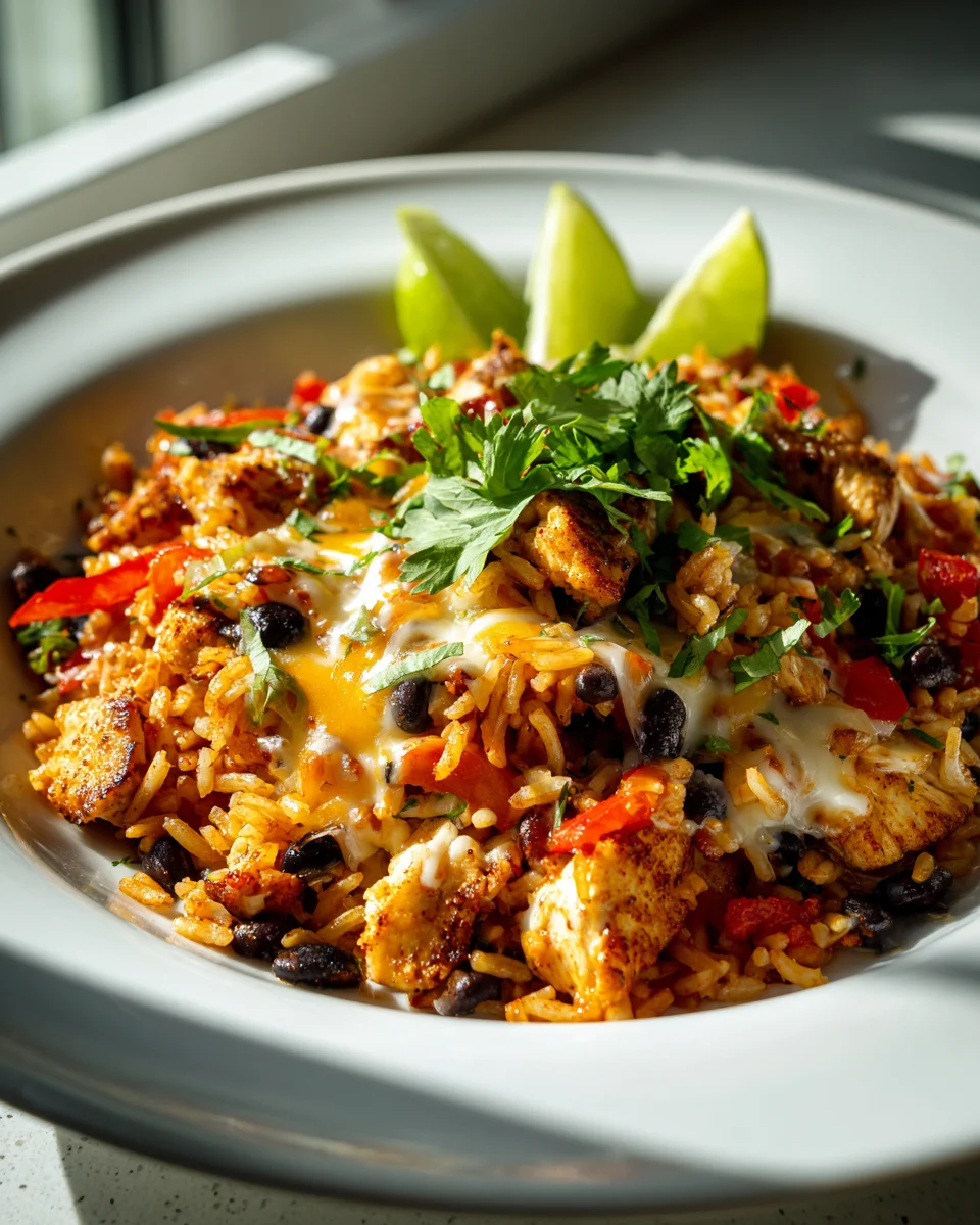 Taco Pfanne mit Huhn und Reis – Schnelles Rezept für Genuss!